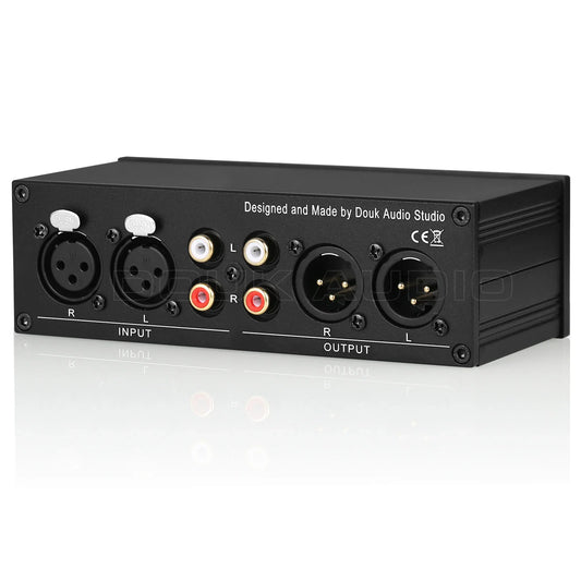 Nobsound NS-05P entièrement balchoses préamplificateur passif préampli XLR/RCA contrôleur de volume pour haut-parleurs actifs et autres appareils audio