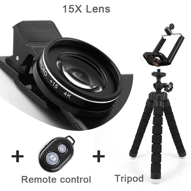 Objectif Macro 37MM 15X 4K HD