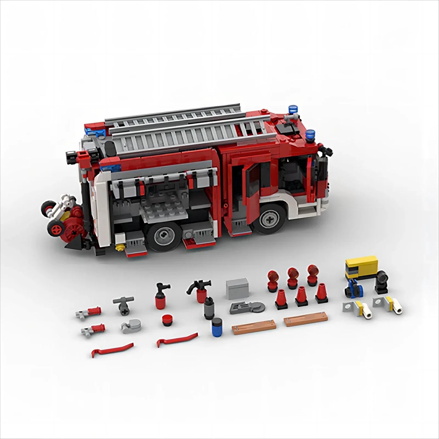 1019 pièces MOC- 137461 Ville camion de pompier Ambulance FDNY-New York-tour 21 bloc de construction modèle assemblage Collection garçon jouet cadeau