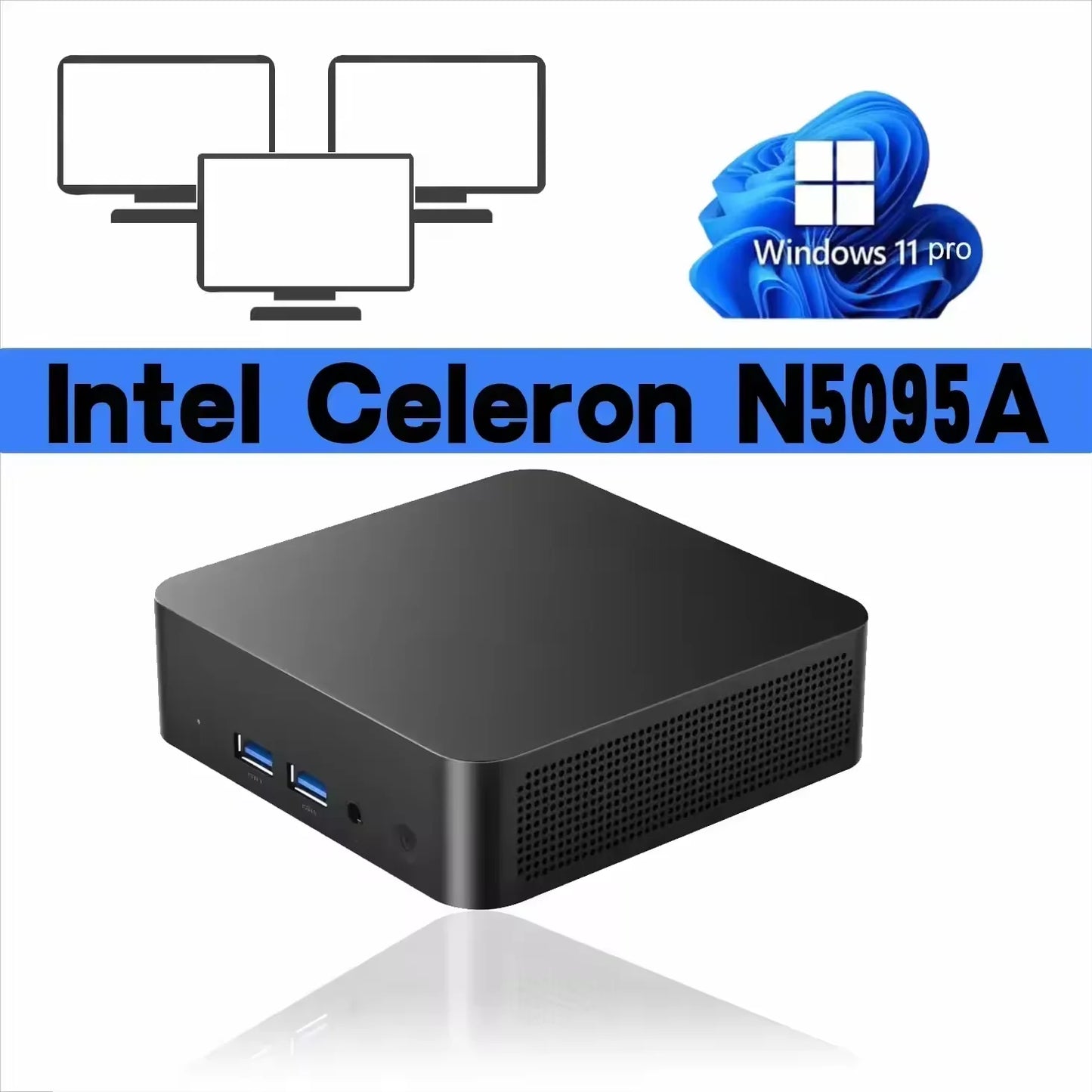 2025 New Windows 11 Intel N5095A/I9-8590HK Desktop/Home Use Computer BT5.2 Mini PC 16GB 2TB SSD Portable Mini Gaming PC