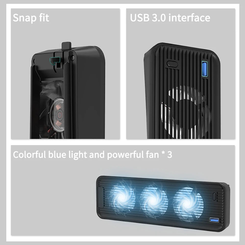 External Cooling Fan for PS5 Console Vertical Stand Play Station Game Host Accessories