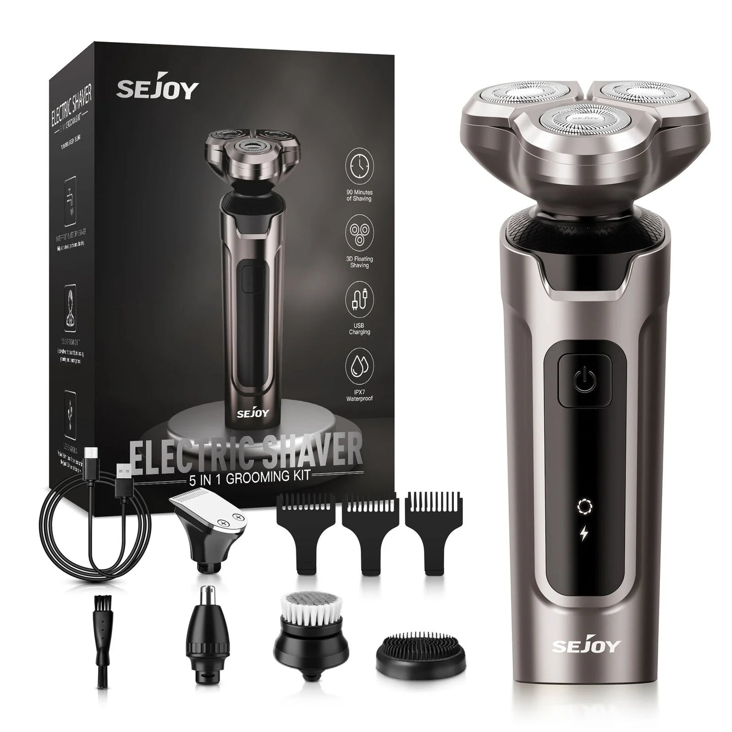 SEJOY 5 In1 ensemble tondeuse à cheveux électrique