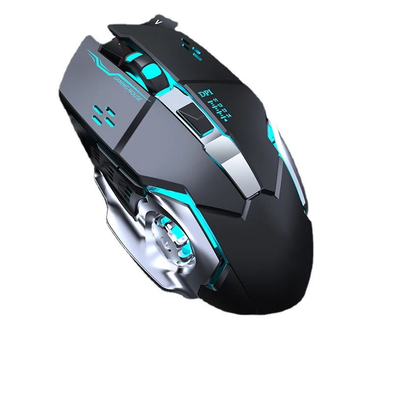 Souris Bluetooth 2.4Ghz souris de jeu souris sans fil Rechargeable USB mécanique e-sports rétro-éclairage souris de joueur pour ordinateur portable