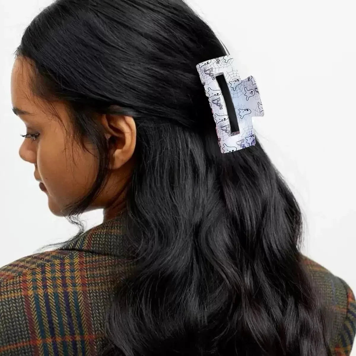 PINCE CHEVEUX Avec motifs fantôme/citrouille/chauve-souris