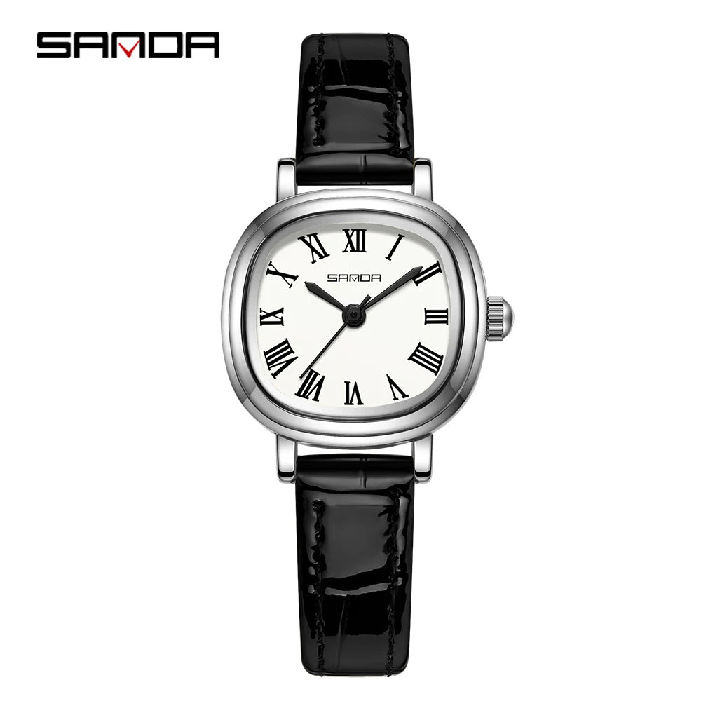 SANDA 1137 mode femmes Quartz élégant or Rose Simple romain bracelet en acier inoxydable