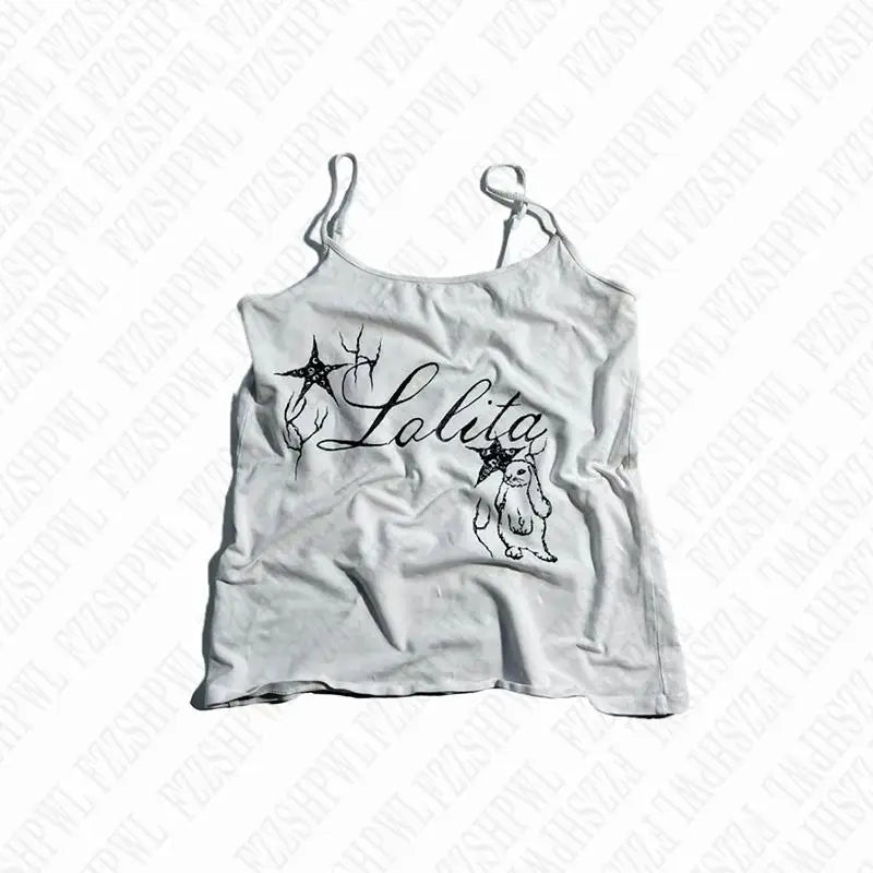 Haut court vintage à imprimé graphique esthétique, mode grunge gothique, haut précieux Y2k, streetwear, hip hop décontracté, slim, glaEMO