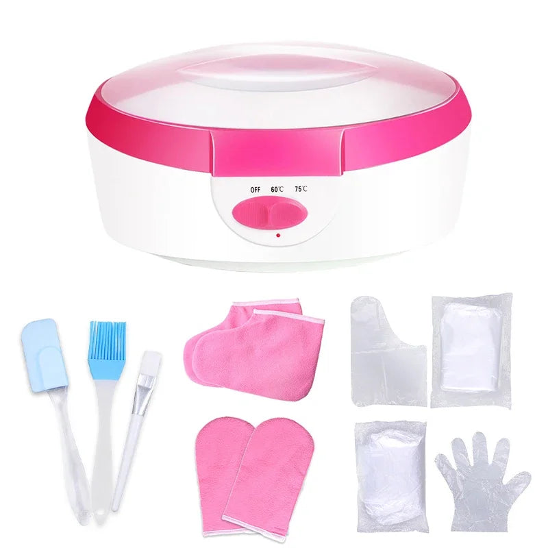 Machine d'avertissement de paraffine pour le bain des mains et des pieds, chauffe-chaleur rapide, accessoire en option, 200g, chaussons de mitaines, prise UE, 220V