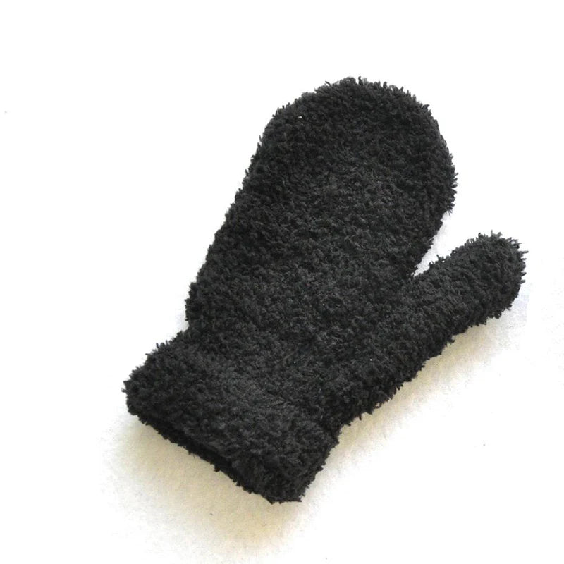 Gants d'hiver chauds pour bébés de 1 à 4 ans, mitaines tricotées en Patchwork, gants à doigts complets pour étudiants de la maternelle