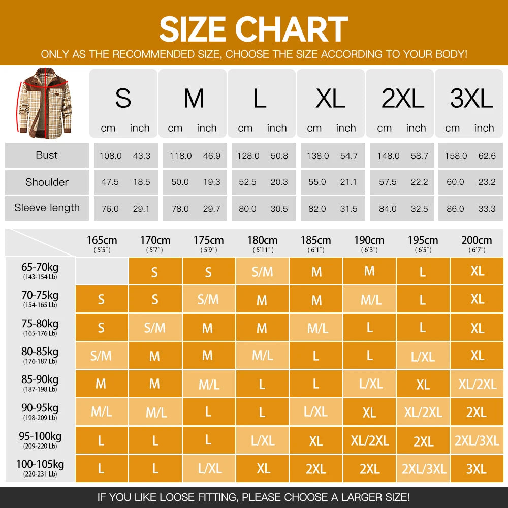 Vestes d'hiver pour hommes, coupe-vent, chaud, décontracté, manteau bombardier à carreaux, doublure Sherpa, flanelle, extérieur, classique, doux, taille américaine