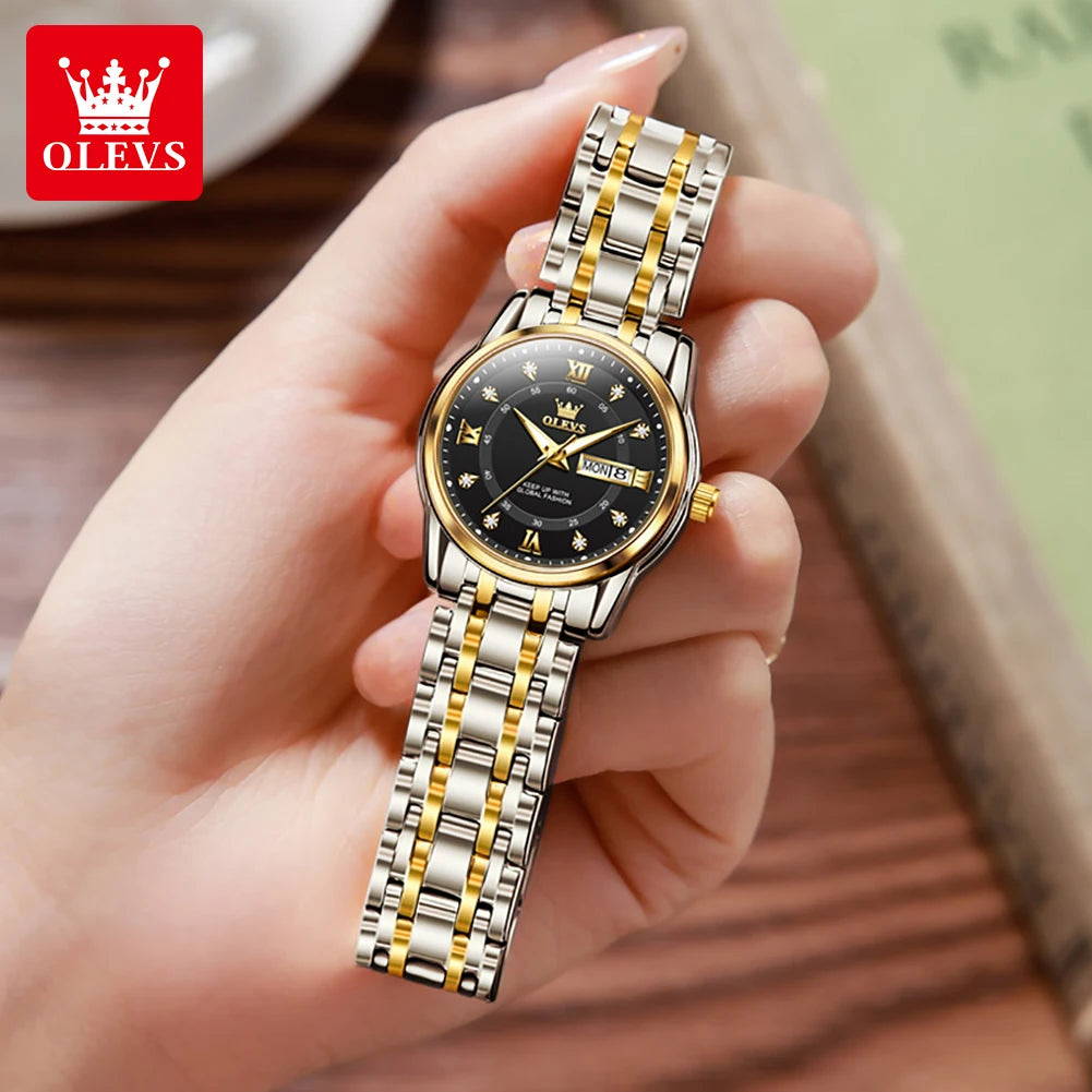 OLEVS 5513X montre pour femme montre à Quartz originale étanche lumineux jour Date montres parfumé