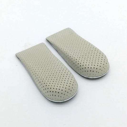 1 paire de semelles intérieures de chaussures respirantes, demi-semelle rehaussée du talon, chaussures de sport, coussin unisexe, semelles intérieures pour augmenter la hauteur de 2 à 4cm