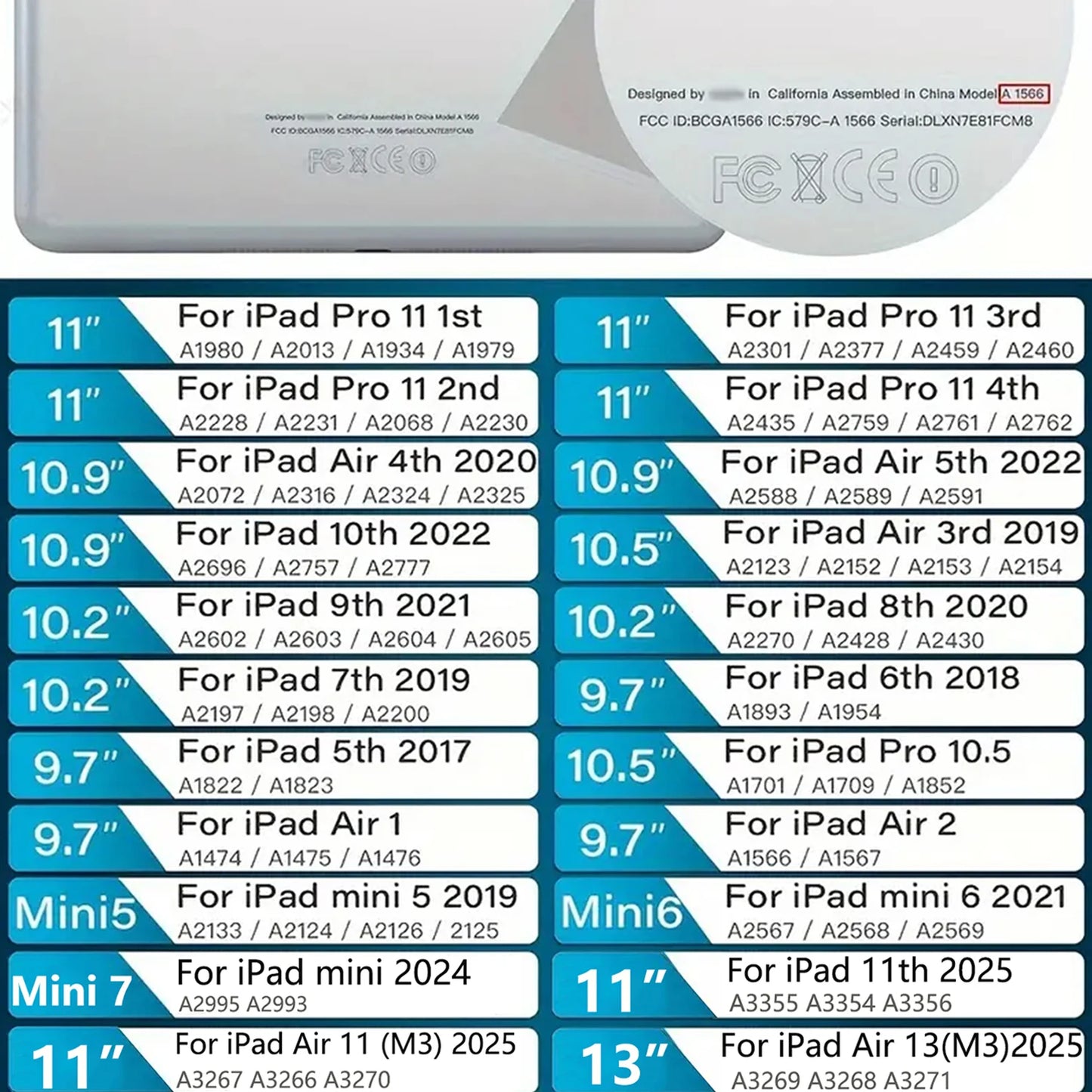 Coque arrière noire en Silicone souple pour tablette IPad Air Pro