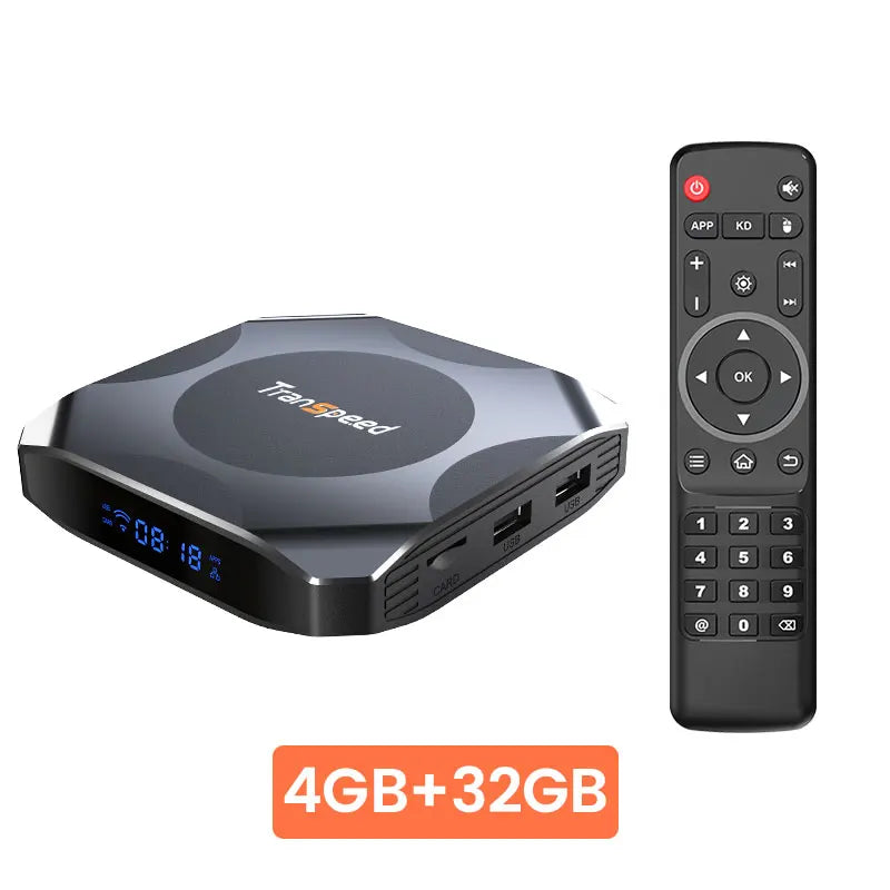 Transpeed AV1 Android 11 Amlogic S905W2 TV Box 2.4G&5.8G Wifi BT5.0 32G 64G Media Player 4K 3D Fast Set Top Box