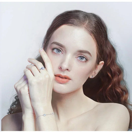 Kaletine-Bracelet à breloques Hamsa Evil Eye pour femme, argent regardé 925, bracelets JOLink CZ bleus, bijoux turcs, bonne chance