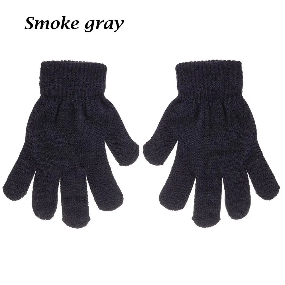 Gants extensibles simples et solides pour enfant, mitaines chaudes pour garçon et fille de 5 à 10 ans, collection automne et hiver