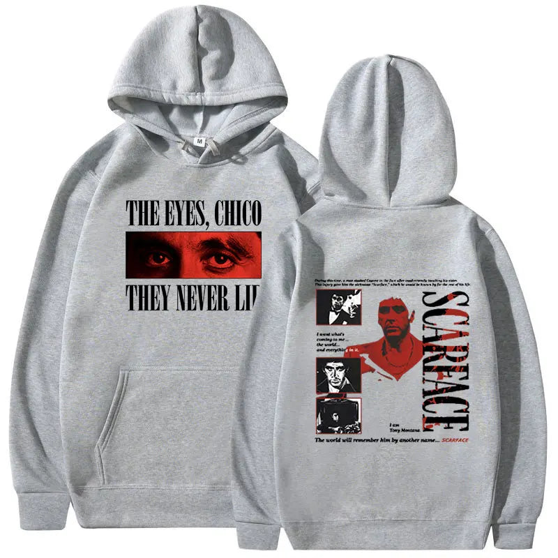 Sweats à capuche classiques Gangsters Movie planchers face pour hommes et femmes, pulls à capuche vintage, pulls gothiques respirants, Tony Montana Al Pac37, PVD