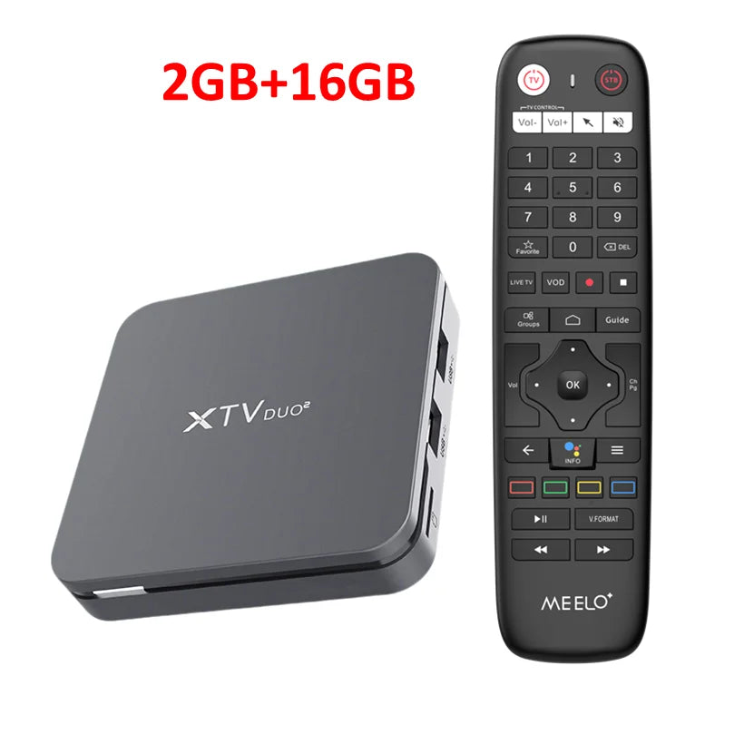 TV Box MEELO Plus XTV DUO2 Stalker2 Amlogic S905W2 Dual WIFI Android 11 with BT Remote