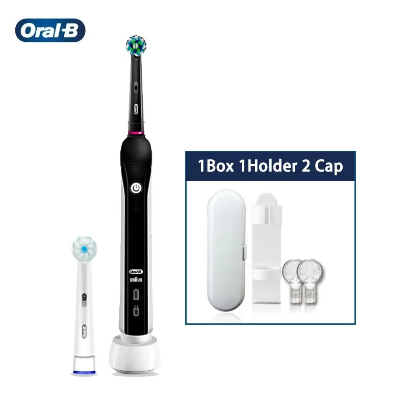 Brosse à dents électrique Oral B originale PRO 4000, capteur de pression 3D, nettoyage quotidien des gencives, soins de blanchiment, Modes douces et sensibles