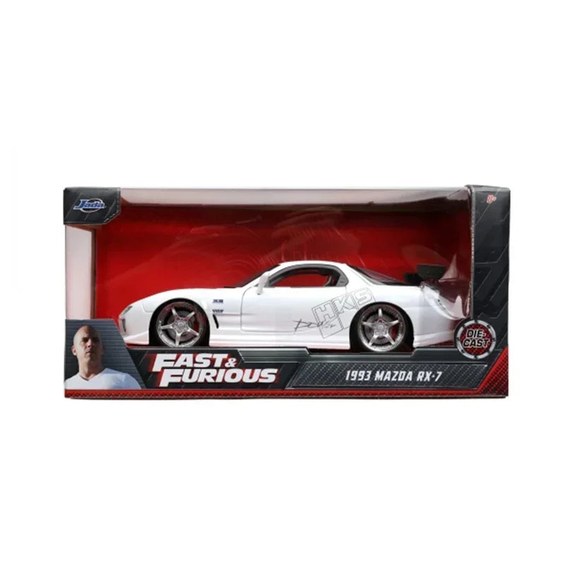 Jada 1:24 1993 Mazda RX-7 jas7 Haute Simulation Diecast Voiture En Alliage De Métal Modèle De Voiture Jouet Pour Enfants Cadeau Collection J214