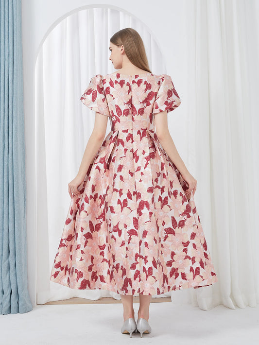 Robe de Soirée Longue en Jacquard pour Femme, Tenue Élégante, Brodée, Luxueuse, Formelle, pour Banquet, Nouvelle Collection Été 2024