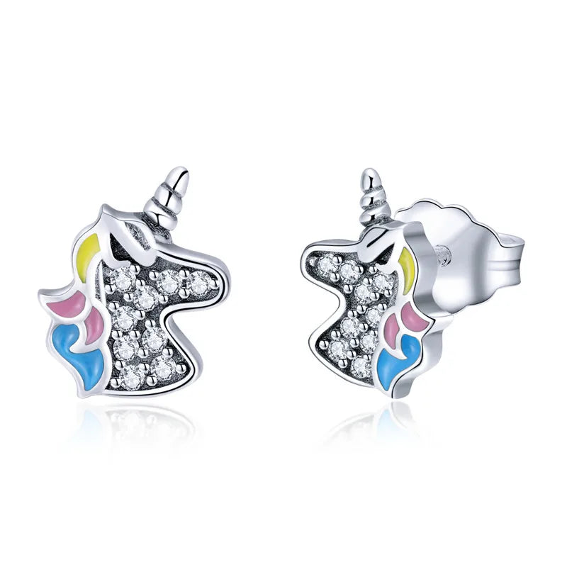 WOSTU boucles d'oreilles cœur fleur 100% argent Sterling 925 perle petites boucles d'oreilles pour femmes mariage fiançailles bijoux cadeaux