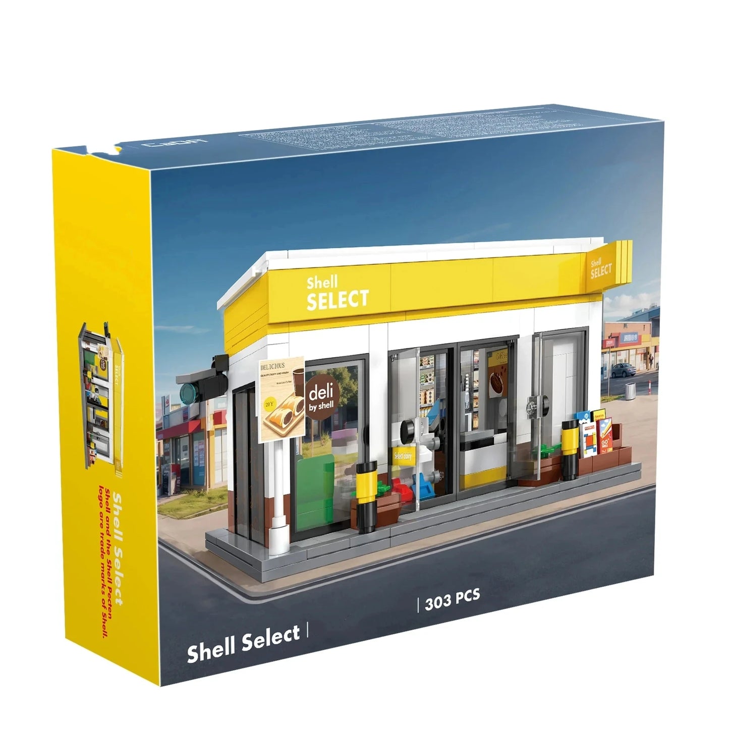 MOC City – Station de vente au détail, série de lavage de voiture, bloc de construction, modèle de dépanneur, briques, jouets pour enfants, cadeaux de bricolage