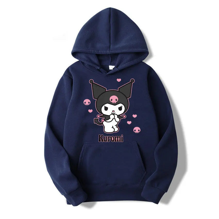 Sweats à capuche Sanurgente Kuromi pour hommes et femmes, Harajuku Streetwear, Chemisier Chester, Sweats à capuche amusants, Mode, Loisirs, Y, Extérieur, PVD