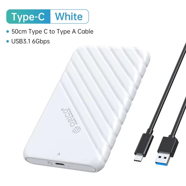 ORICO-Boîtier de disque dur SATA vers USB 2.5, adaptateur pour ordinateur portable, 5 6Gbps HDD SSD, prise en charge UASP, 3.0