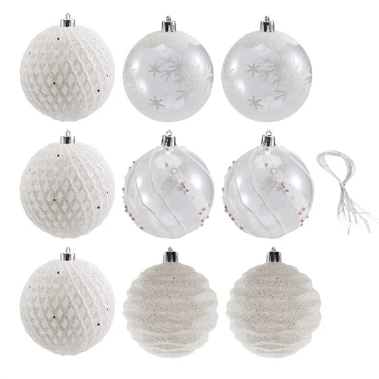 ABYN-boules de noël, grandes boules de décoration d'arbre, ornements suspendus pour fête de noël, décorations de noël pour le nouvel an