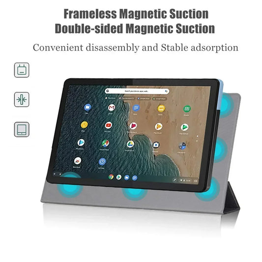 Coque de protection magnétique pliable pour Lenovo