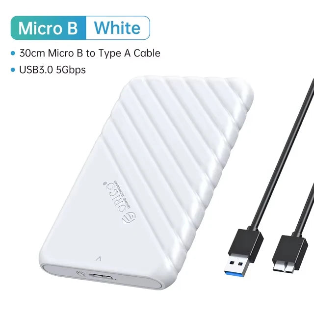 ORICO-Boîtier de disque dur SATA vers USB 2.5, adaptateur pour ordinateur portable, 5 6Gbps HDD SSD, prise en charge UASP, 3.0