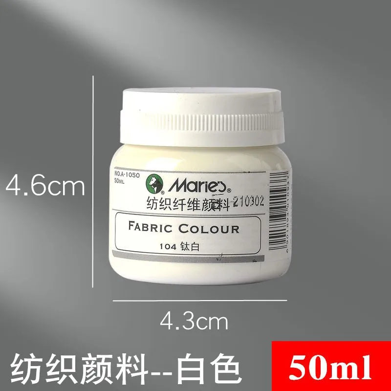 Bouteille d'assaisonnement textile en plastique, agent moyen, blanc laiteux, mélange acrylique, liquide, peinture d'art, fournitures professionnelles, 50 ml, 500ml