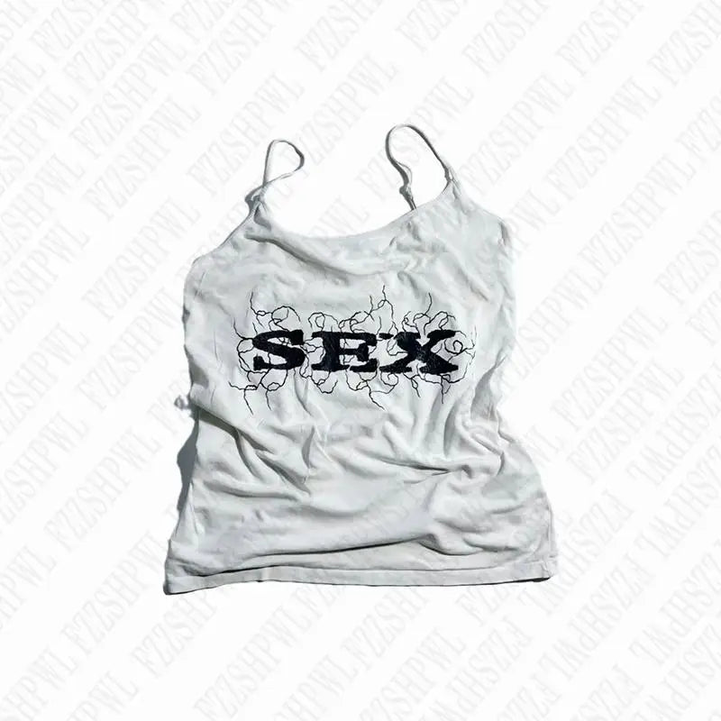 Haut court vintage à imprimé graphique esthétique, mode grunge gothique, haut précieux Y2k, streetwear, hip hop décontracté, slim, glaEMO