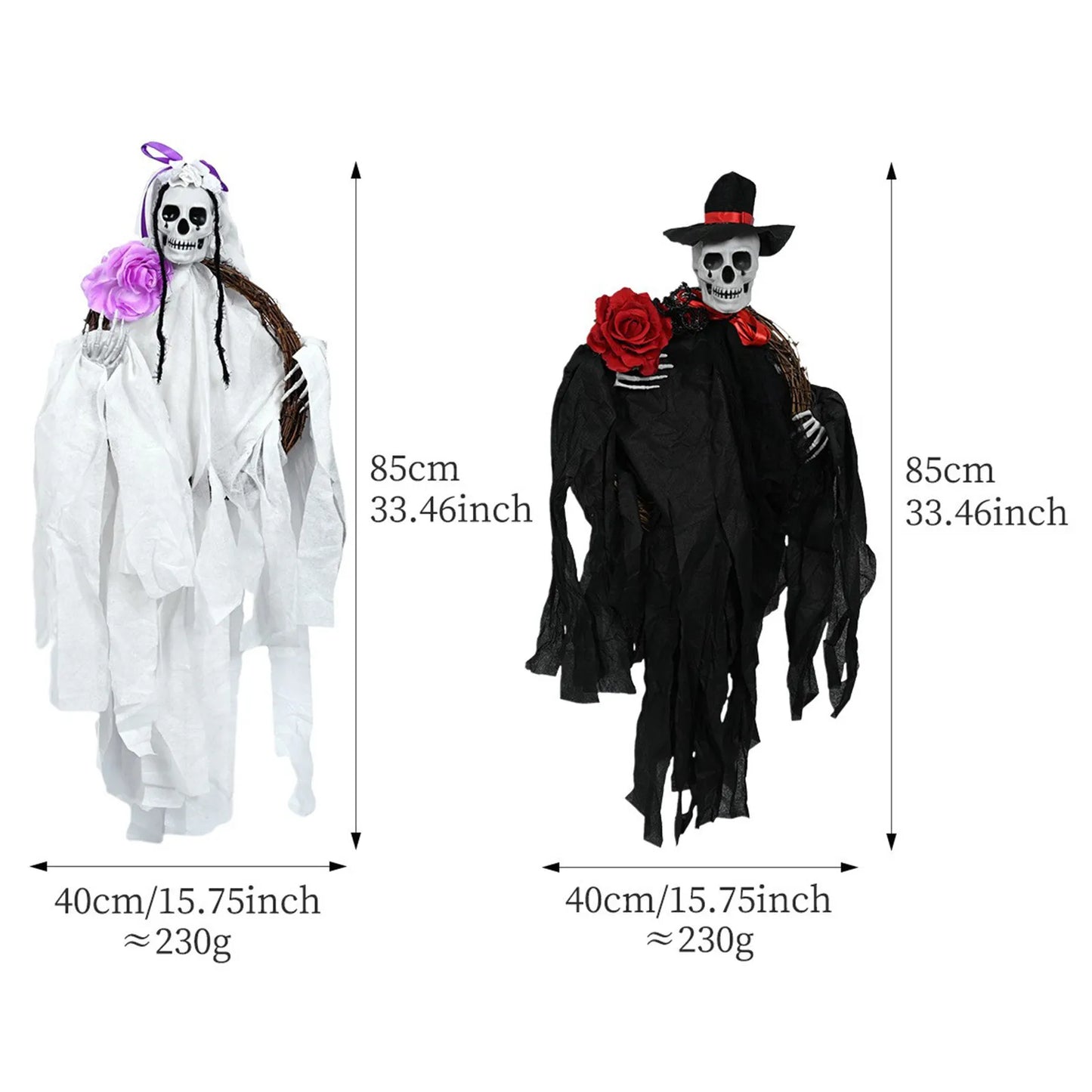 Décorations d'horreur d'halloween, crâne suspendu, tête de crâne d'horreur, accessoire de décoration de maison hantée, décor de cour suspendu 2025