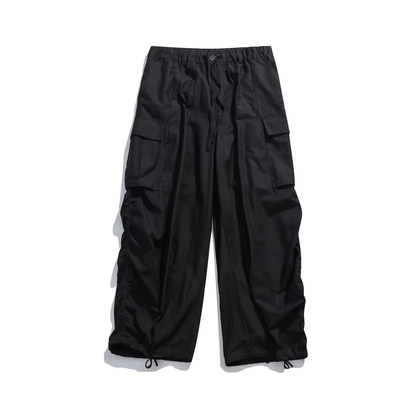 Ensemble deux pièces patchwork japonais pour hommes, chemises et pantalons cargo à manches courtes, faux deux demi-manches, poches, décontracté, couple, été