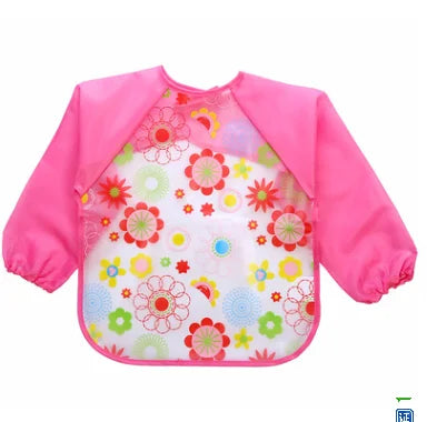 Bavoirs imperméables à manches longues pour bébé, mignon, tablier d'alimentation pour enfants, bavoir, peinture de rots, dessin, vêtements doux pour tout-petits, Bandana