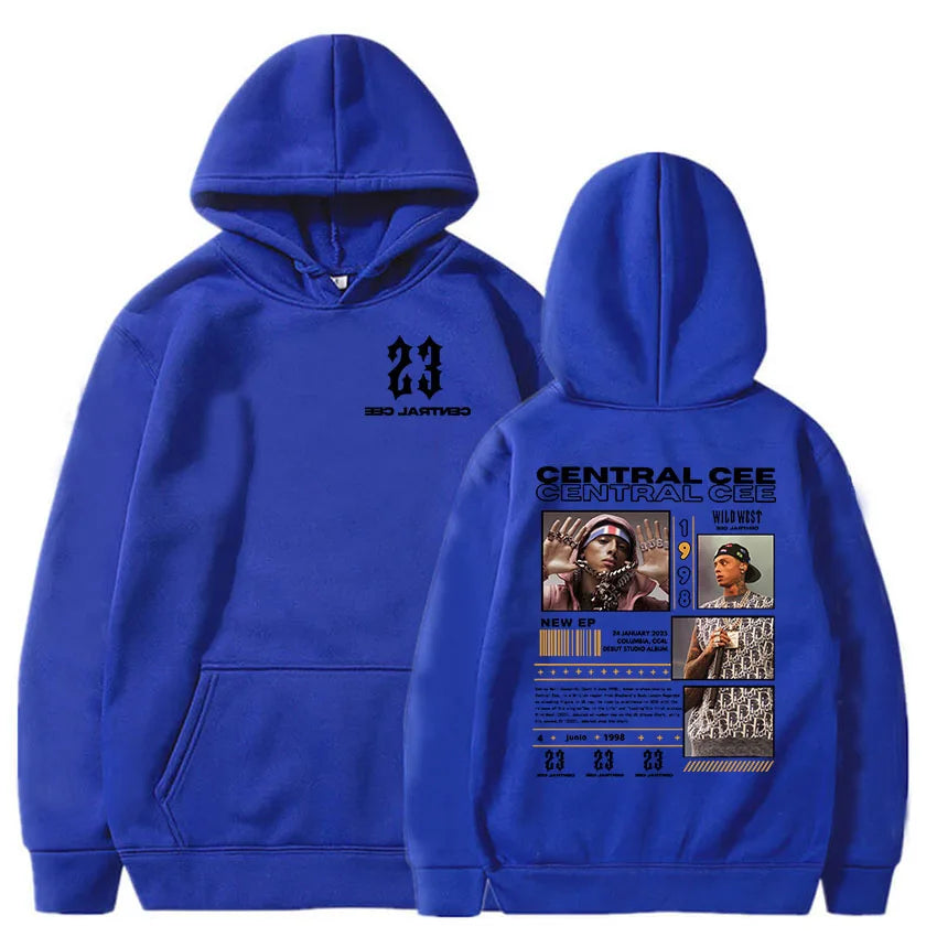 Central Cee-Sweats à capuche College, manches longues, pulls à capuche, streetwear, impression évasée, vêtements de mode, unisexe, CAN'T RUSH GREATNESS