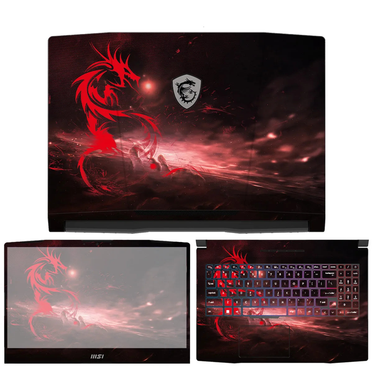 Autocollant en vinyle pour MSI Modern 14 Pulse 15 B13V Stealth 14 Studio Katana 15 Crosshair 15 furtif 15m Prestige 14 15