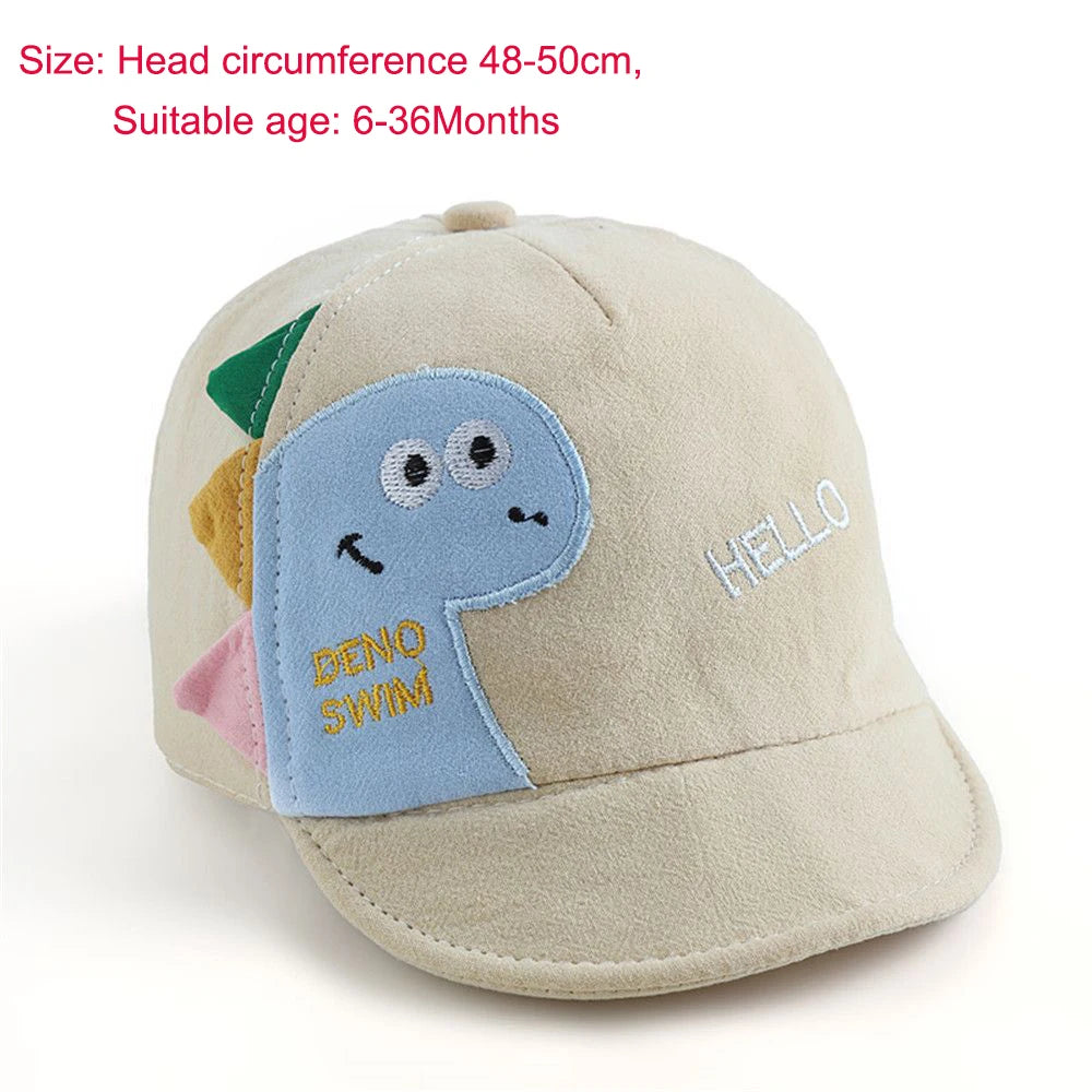 Casquette de Baseball en Maille pour Enfant, Chapeau de Soleil Ajustable, Motif Dinosaure de Dessin Animé, pour l'Extérieur, pour Bébé Garçon et Fille