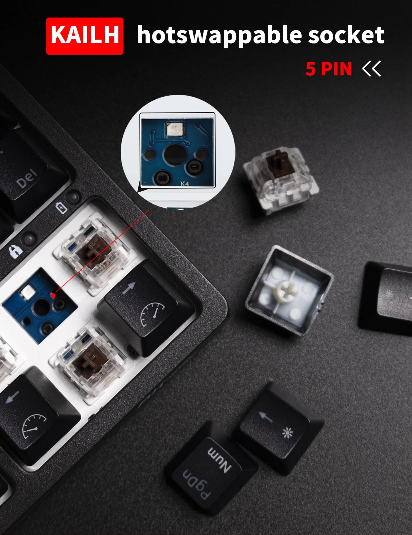 RK84 RK ROYAL KLUDGE clavier de joueur sans fil espagnol brésilien Tri-mode BT5.0/2.4G/USB-C 75% clavier mécanique Bluetooth rvb
