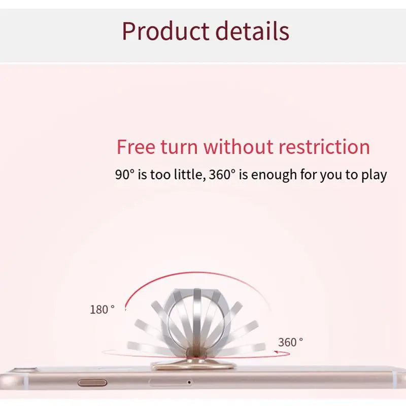 Anneau de doigt de chat Support de téléphone portable