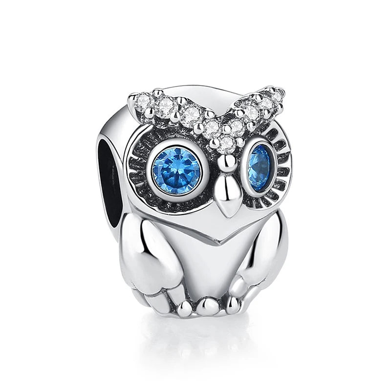 Original 925 en argent Sterling breloque perle amour chien chat patte Panda luciole pendentif breloques idéal pour bracelet colliers femmes bijoux