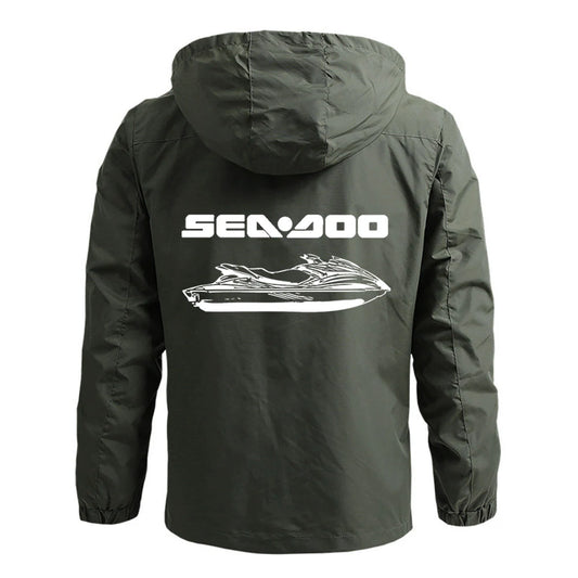 Sea Doo Seadoo-Veste de dehors Imperméable pour Homme, Coupe-Vent, Respirant, à Capuche, Décontracté, Harajuku, Militaire, Nouvelle Collection