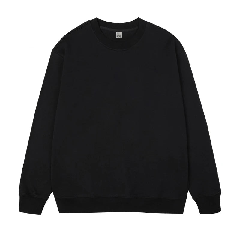 Grande taille hommes sweat pulls pull surdimensionné 6XL 7XL homme col rond manches longues imprimé noir hauts amples vêtements masculins