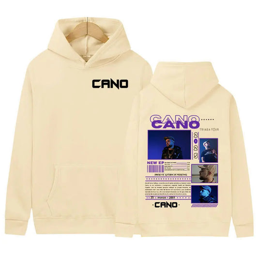 Sweat à capuche Hared Cano Music Album Tour pour hommes et femmes, pull hip hop vintage, sweat à capuche décontracté, streetwear à la mode, 2025