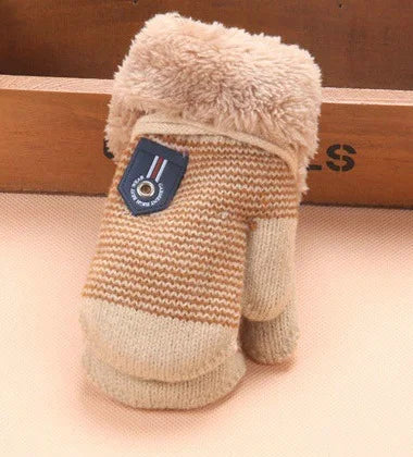 0-3 ans bébé garçons filles hiver gants tricotés corde chaude gants pour enfants en bas âge accessoires KF960