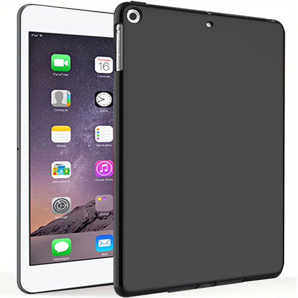 Coque arrière noire en Silicone souple pour tablette IPad Air Pro
