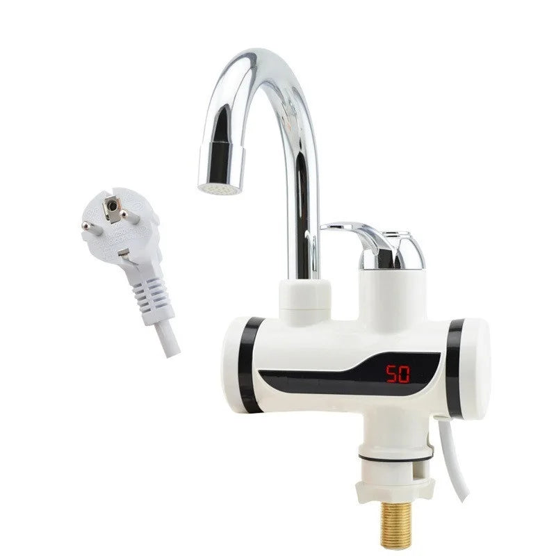 Robinet de chauffe-eau électrique ue 220V 3000W, avec pomme de douche 3S, chauffage rapide, eau chaude instantanée pour la cuisine