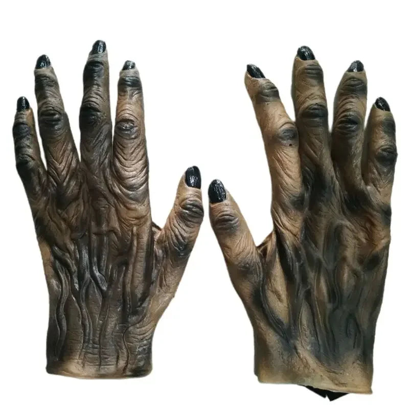 Gants de loup-garou d'halloween, Costume de Cosplay de fête de griffe de loup d'horreur de Festival fantôme