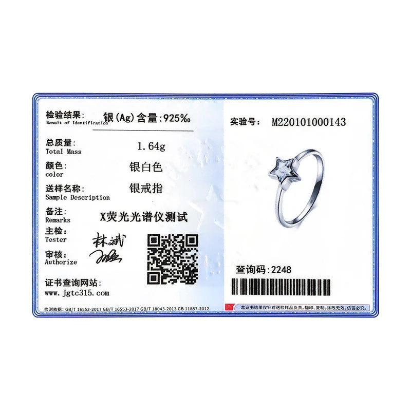 Modian-Bague étoile en argent regardé 2021 pour femme, bijoux en zircone cubique, matiques simples, cadeau élégant, mode authentique, contre-indiqué, nouveau, 925